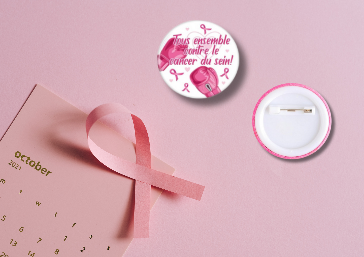 Broches Octobre Rose (16 modèles)