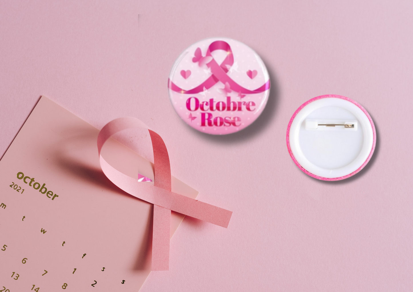 Broches Octobre Rose (16 modèles)