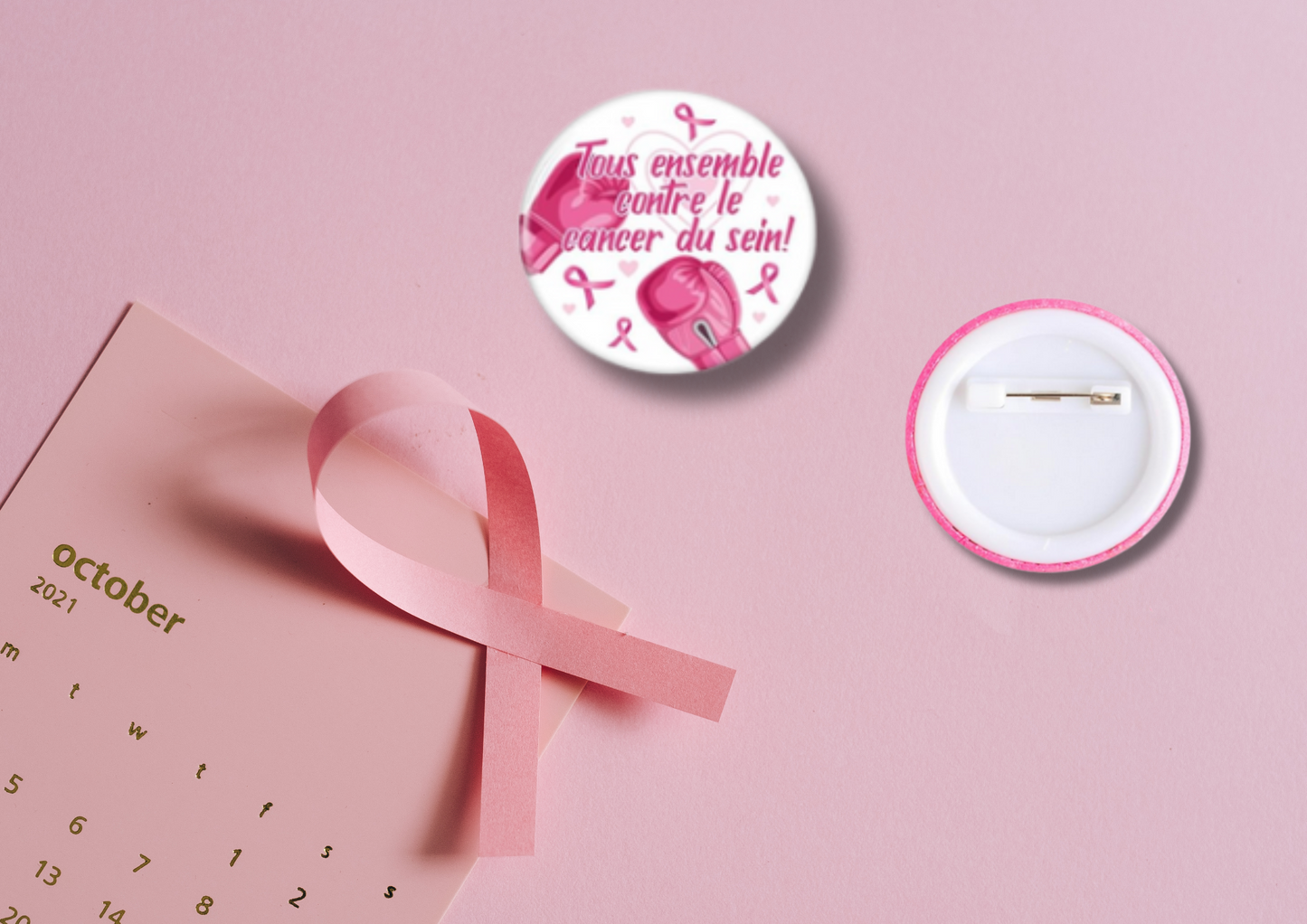 Broches Octobre Rose (16 modèles)
