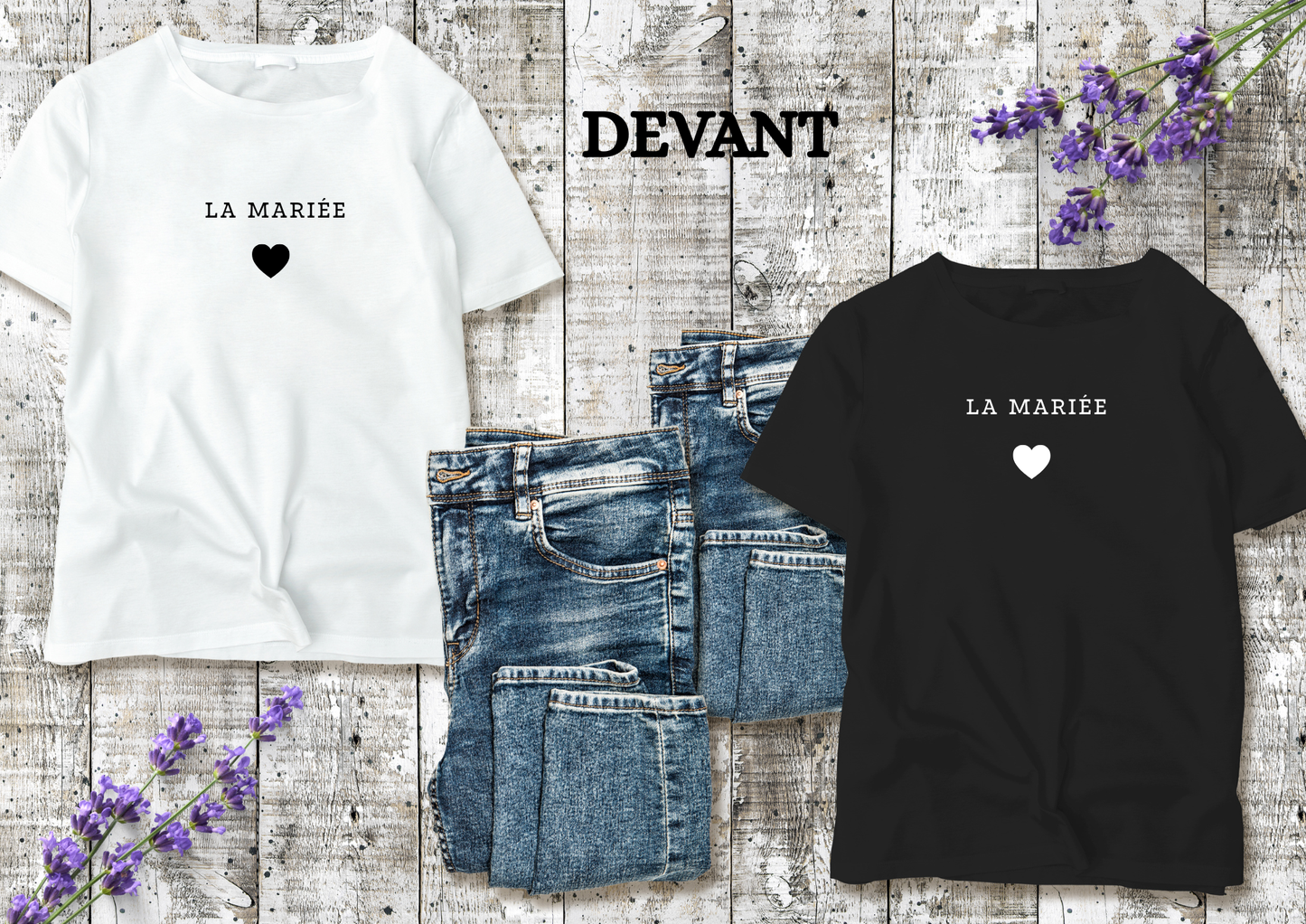 👰♀️ T-shirt La Mariée – Design Élégant & Minimaliste | EVJF & Mariage