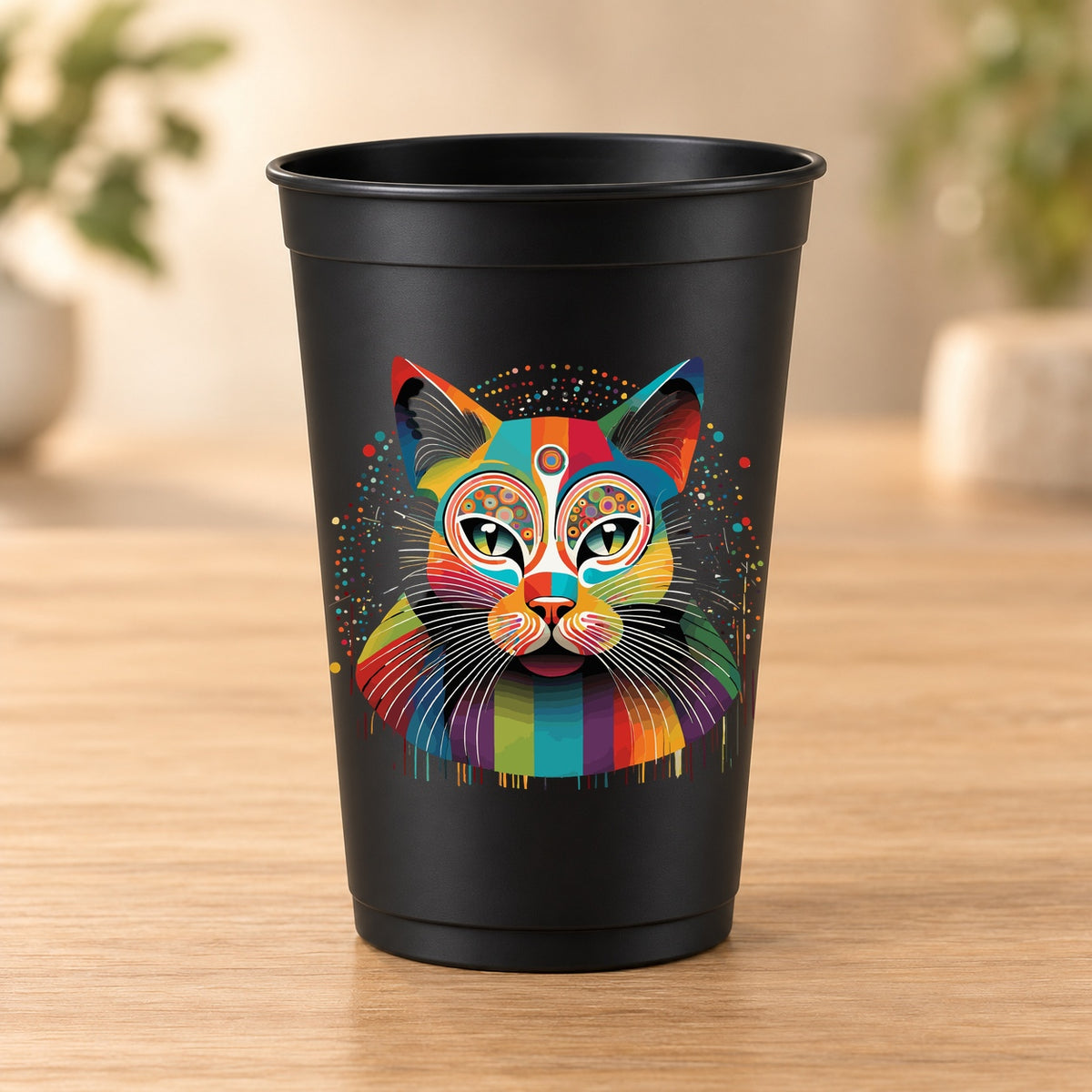Gobelet noir Psychedelic – Modèle 100