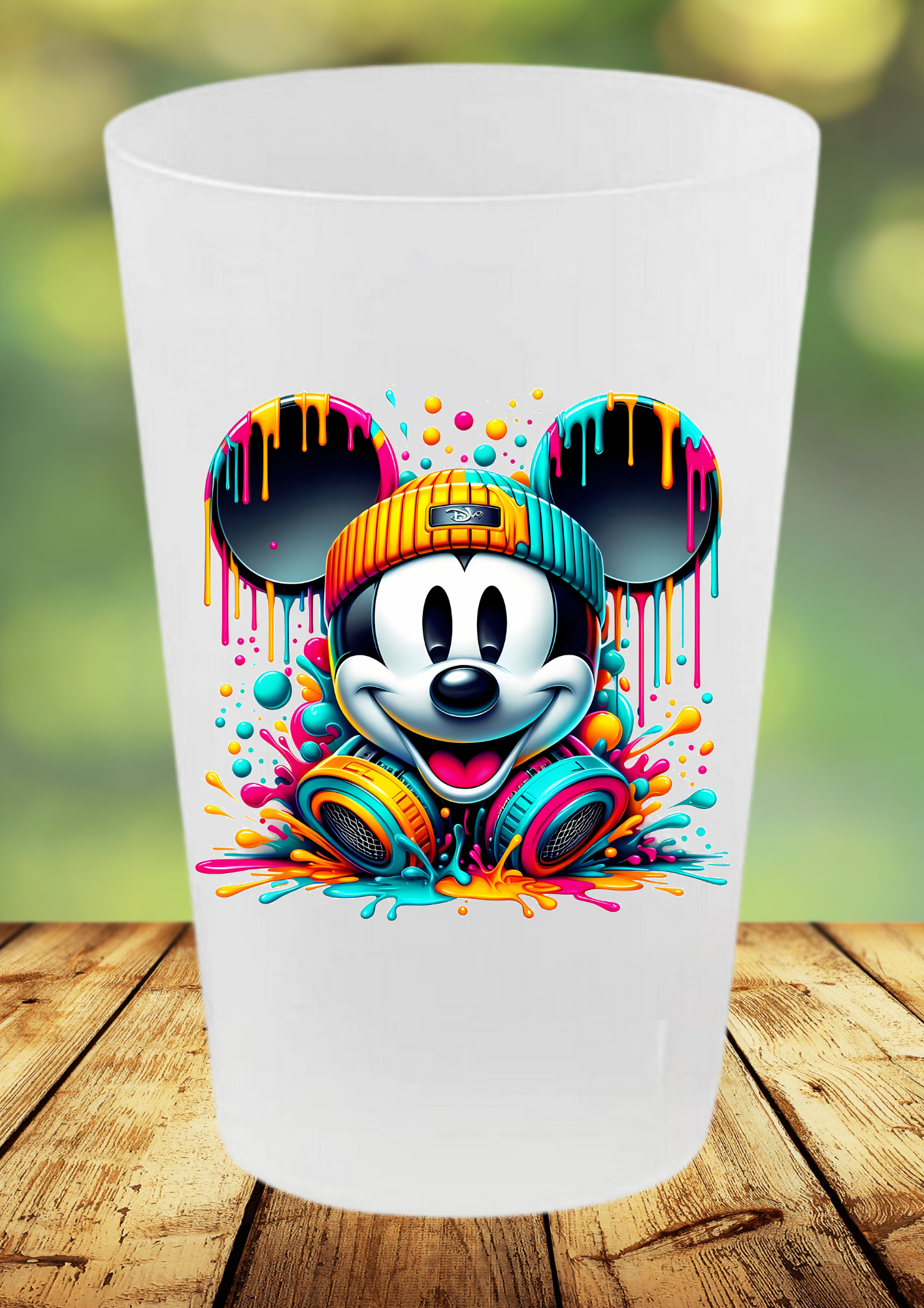 🥤 Gobelet Réutilisable Mickey – Édition Street Art 🎧👟