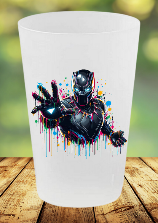 🥤 Gobelet Réutilisable Black Panther – Collection Splash Art