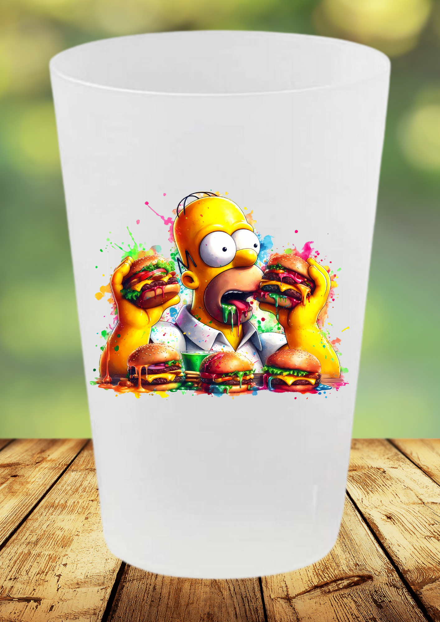 🥤 Gobelet Réutilisable – Les Simpsons 🍩✨