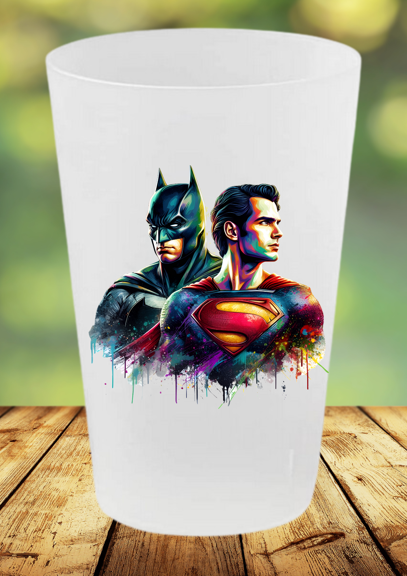 🦇🦸♂️ Gobelet Réutilisable Super-Héros – Collection BATMAN & SUPERMAN