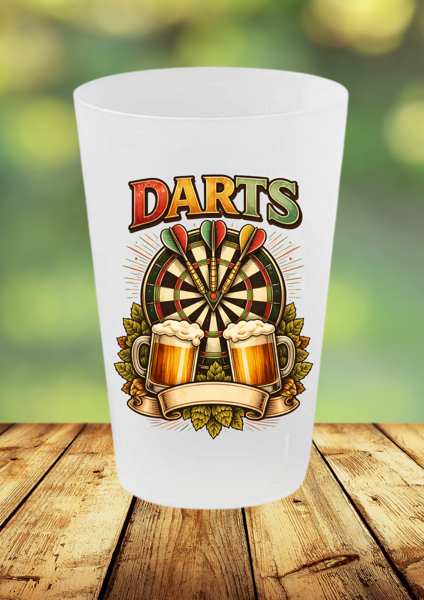 Gobelet fléchettes DARTS & BIÈRE – Apéro et cible de fléchettes