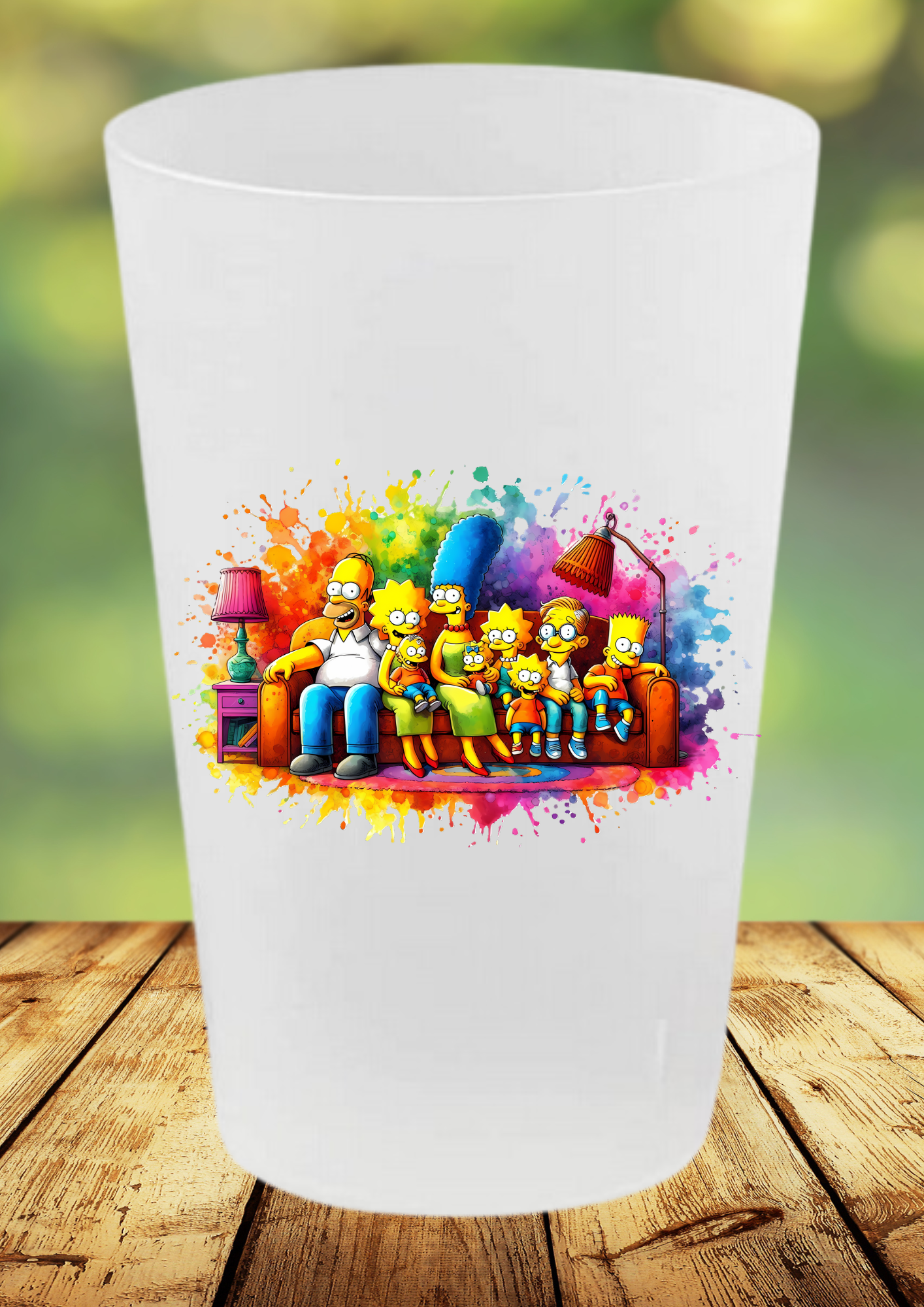 🥤 Gobelet Réutilisable – Les Simpsons 🍩✨