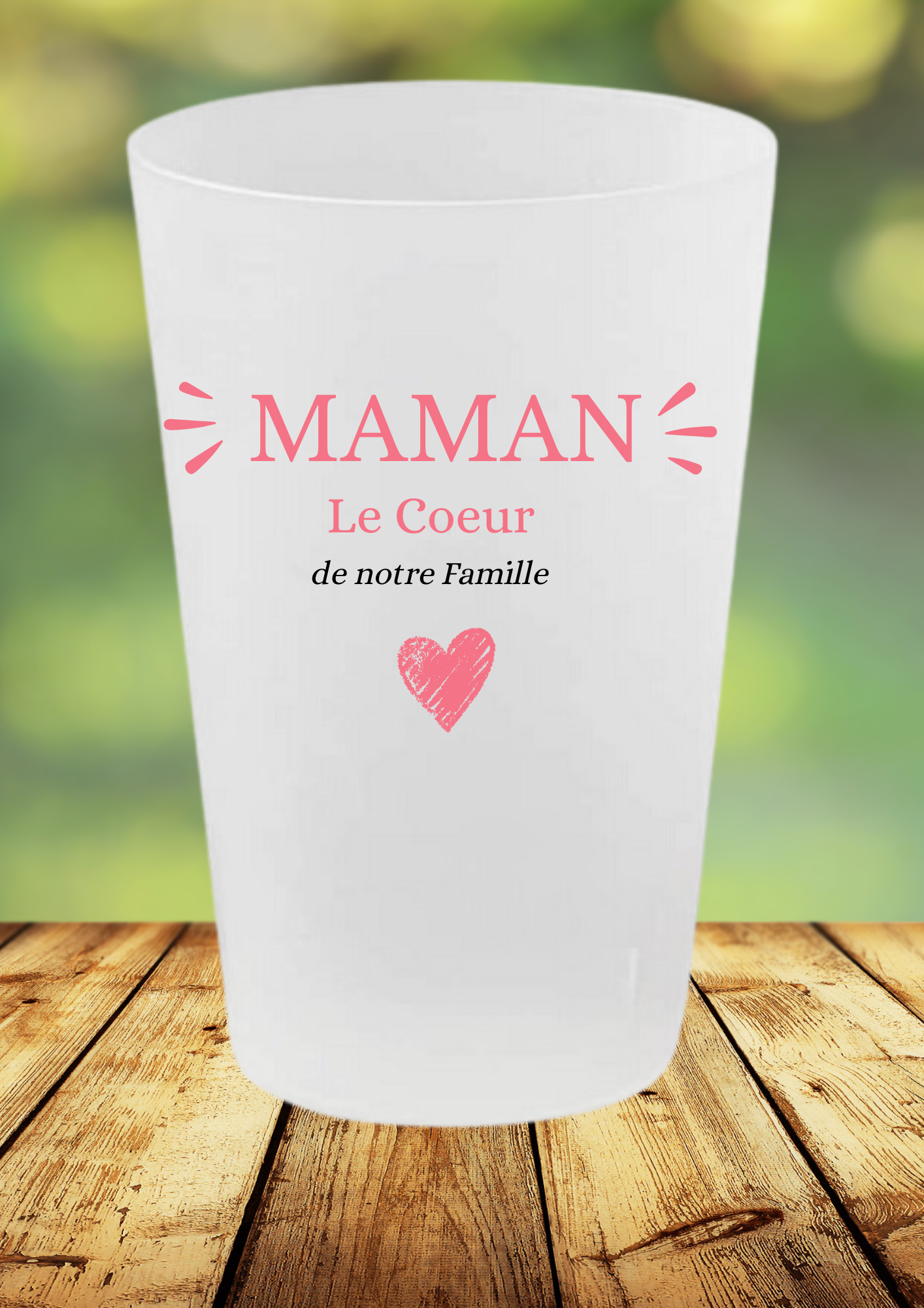 🥤 "Mom, the heart of our family" Tumbler – A gift full of love ❤️