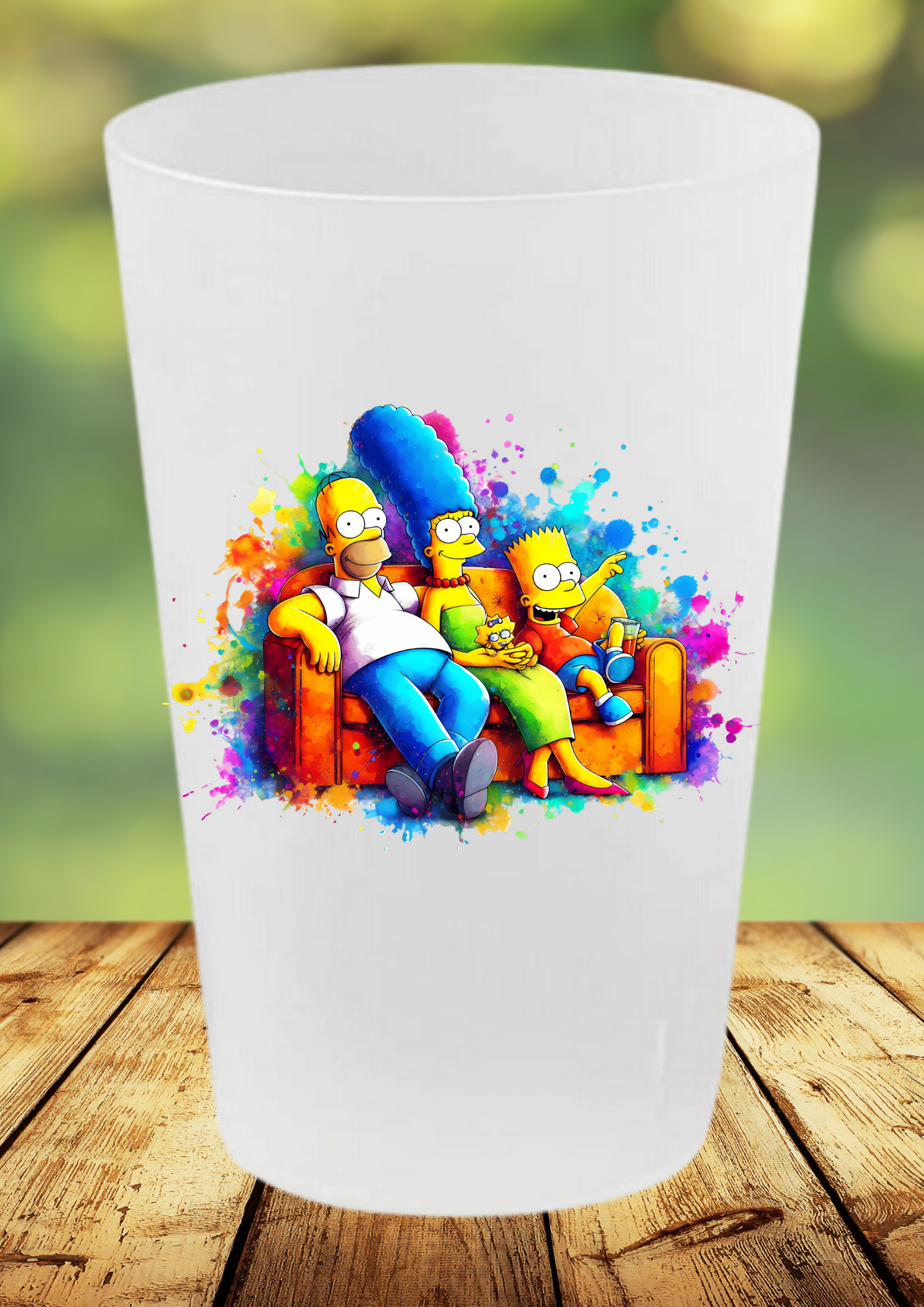 🥤 Gobelet Réutilisable – Les Simpsons 🍩✨