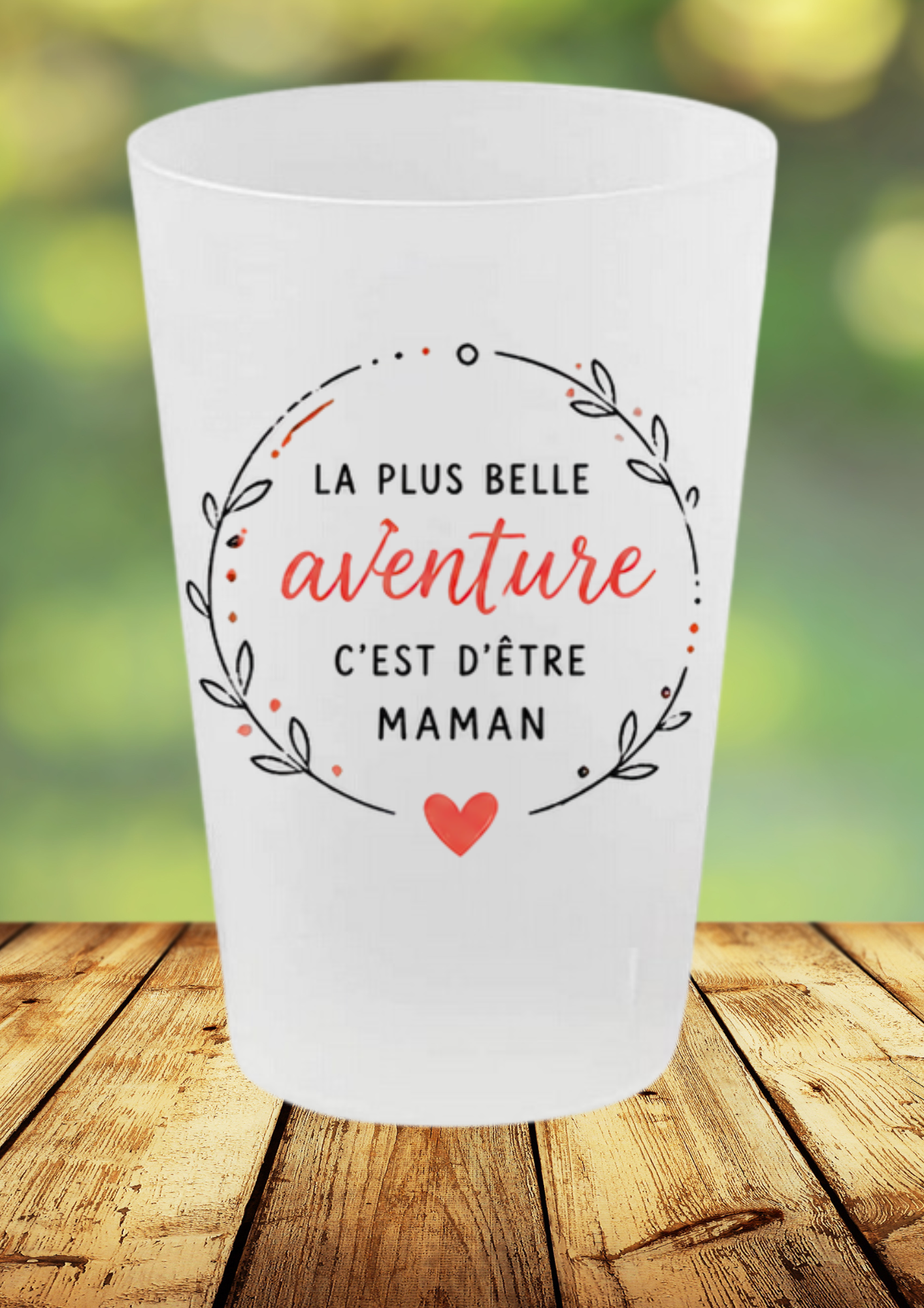 🥤 Tumbler "The most beautiful adventure is being a mom" – Elegance & Emotion 💖