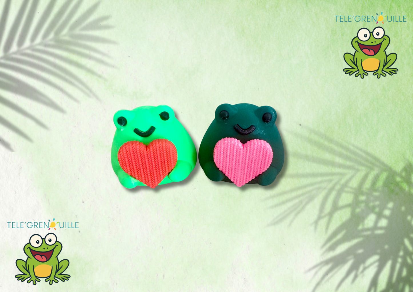 💚 Grenouille Cœur 3D
