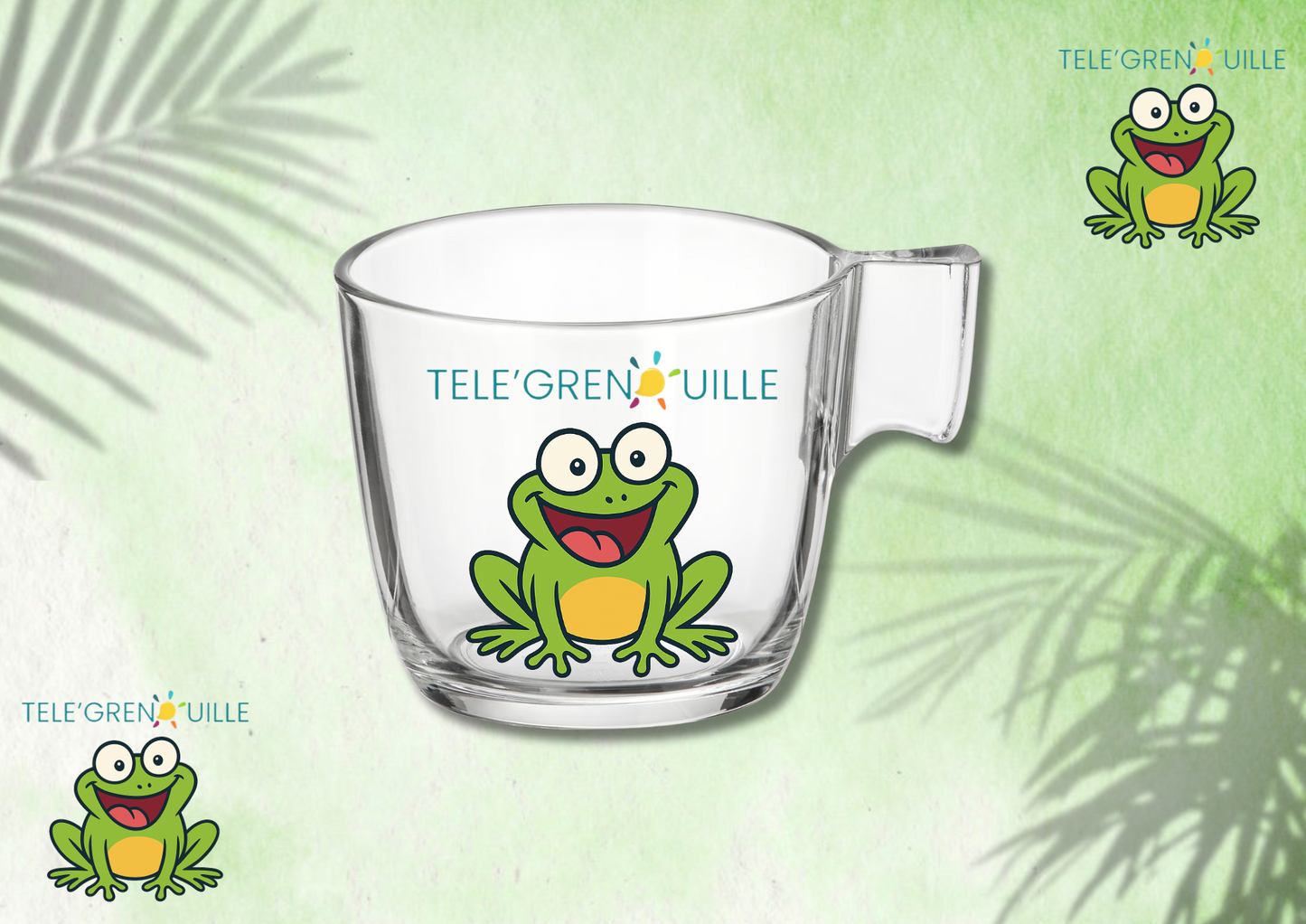 ☕ Tasse en Verre 23 cl – Télégrenouille