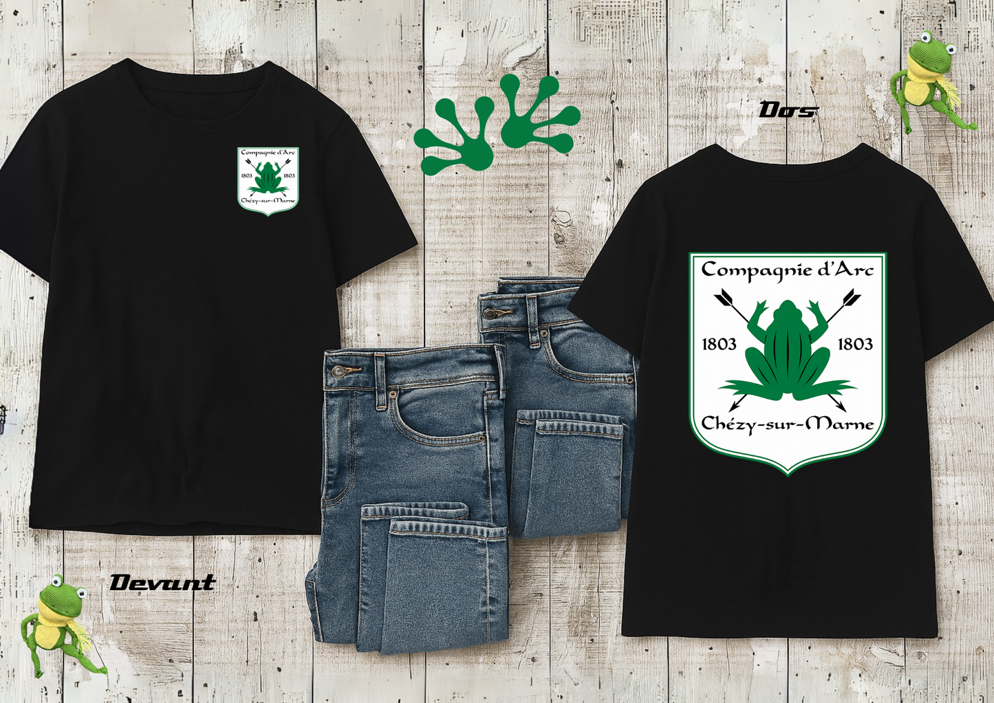 T-shirt Compagnie d’Arc de Chézy-sur-Marne – Esprit d’équipe et tradition