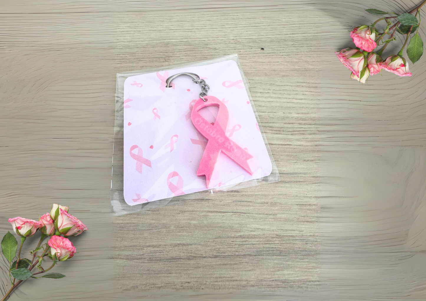Porte-clés Octobre Rose 3D – Édition solidaire 🎀