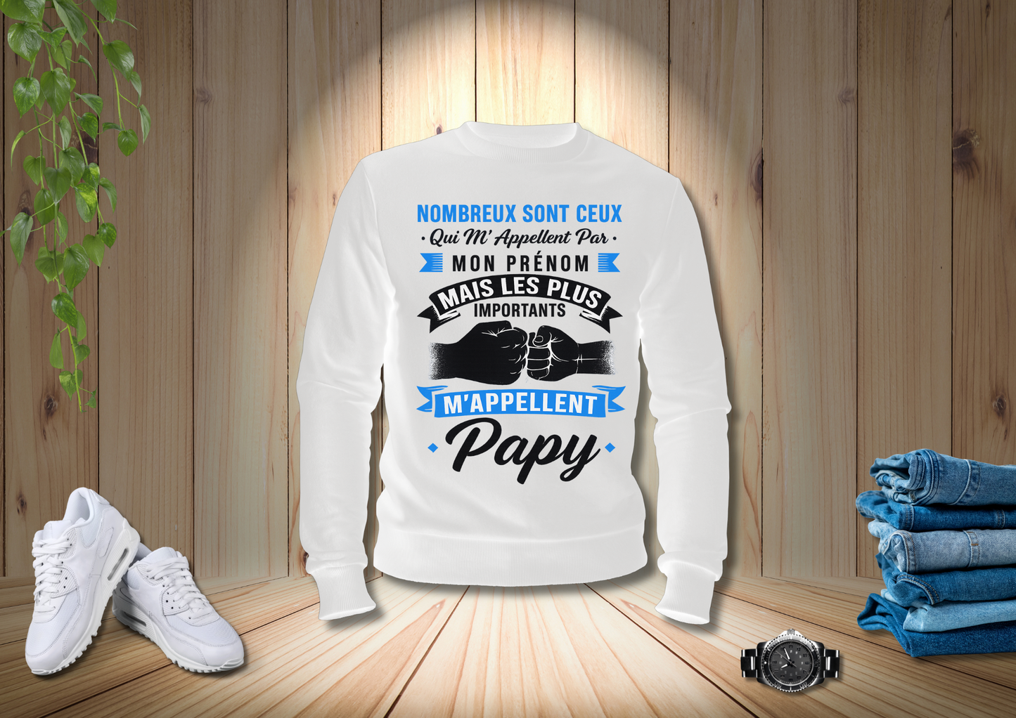 Sweat Papy – Nombreux sont ceux qui m’appellent par mon prénom…