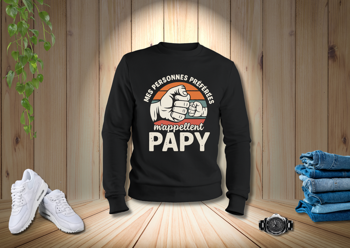 Sweat-shirt "Mes personnes préférées m'appellent Papy"