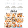 A4 Calendrier Animaux recto/verso