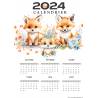 A4 Calendrier Animaux recto/verso