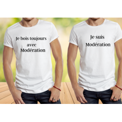 lot de 2 Tee Shirt Moderation