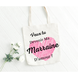 Sac blanc Marraine