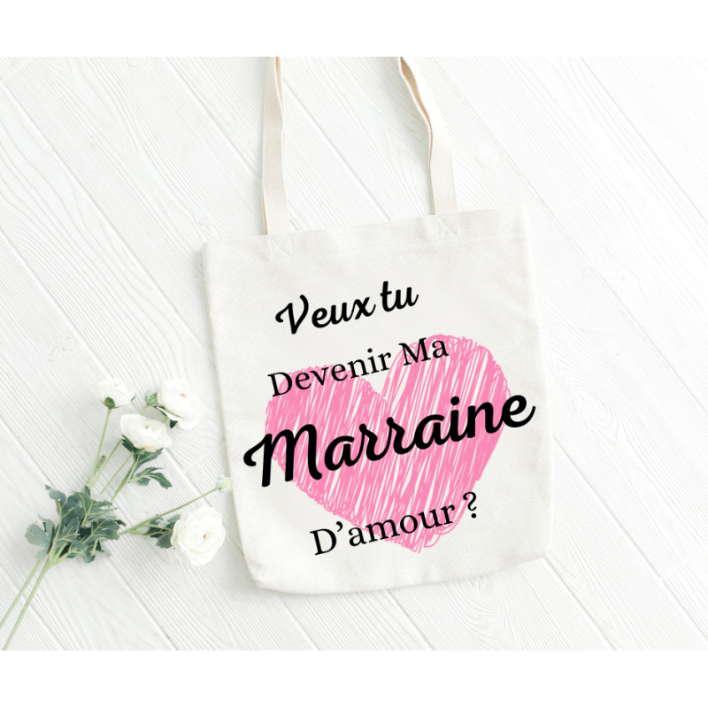 Sac blanc Marraine