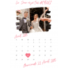 Calendrier rencontre ou mariage personnalisé