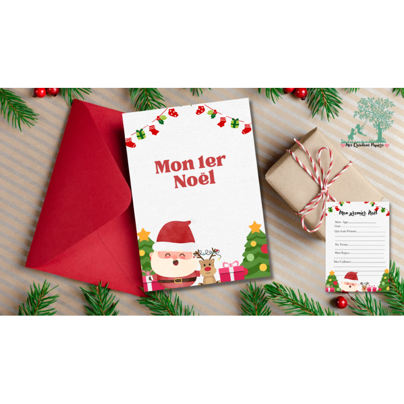 Carte mon premier Noel