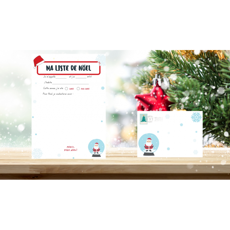 pack liste + reponse pere noel