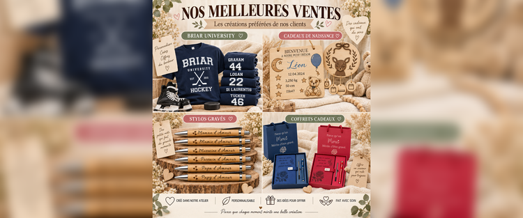 Bannière Meilleures ventes – Mes Créations Papiers