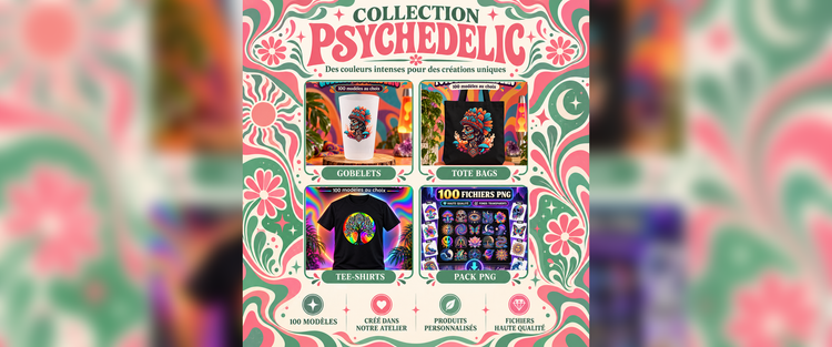 Bannière Psychedelic – Mes Créations Papiers