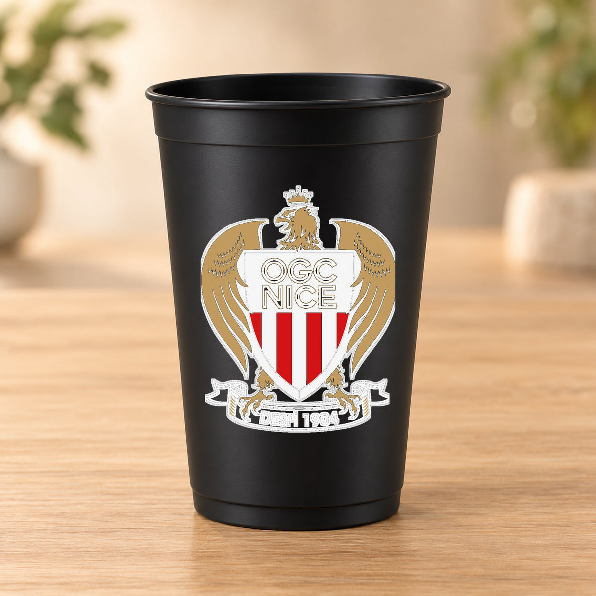 Gobelet noir Football - OGC Nice