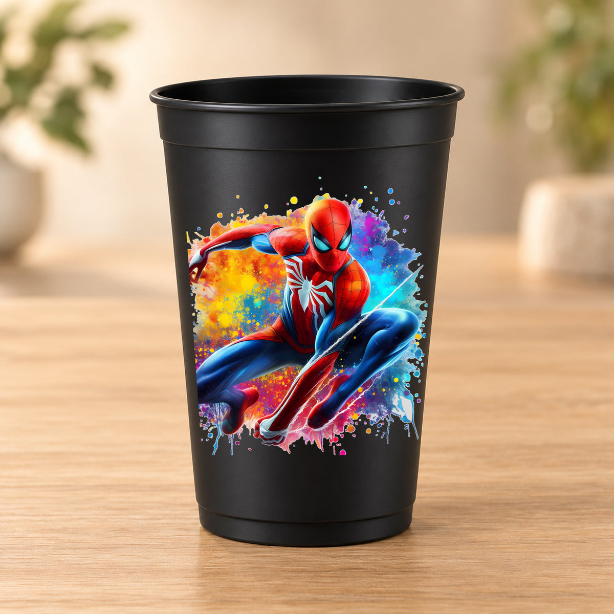 Gobelet noir Spiderman - Spiderman