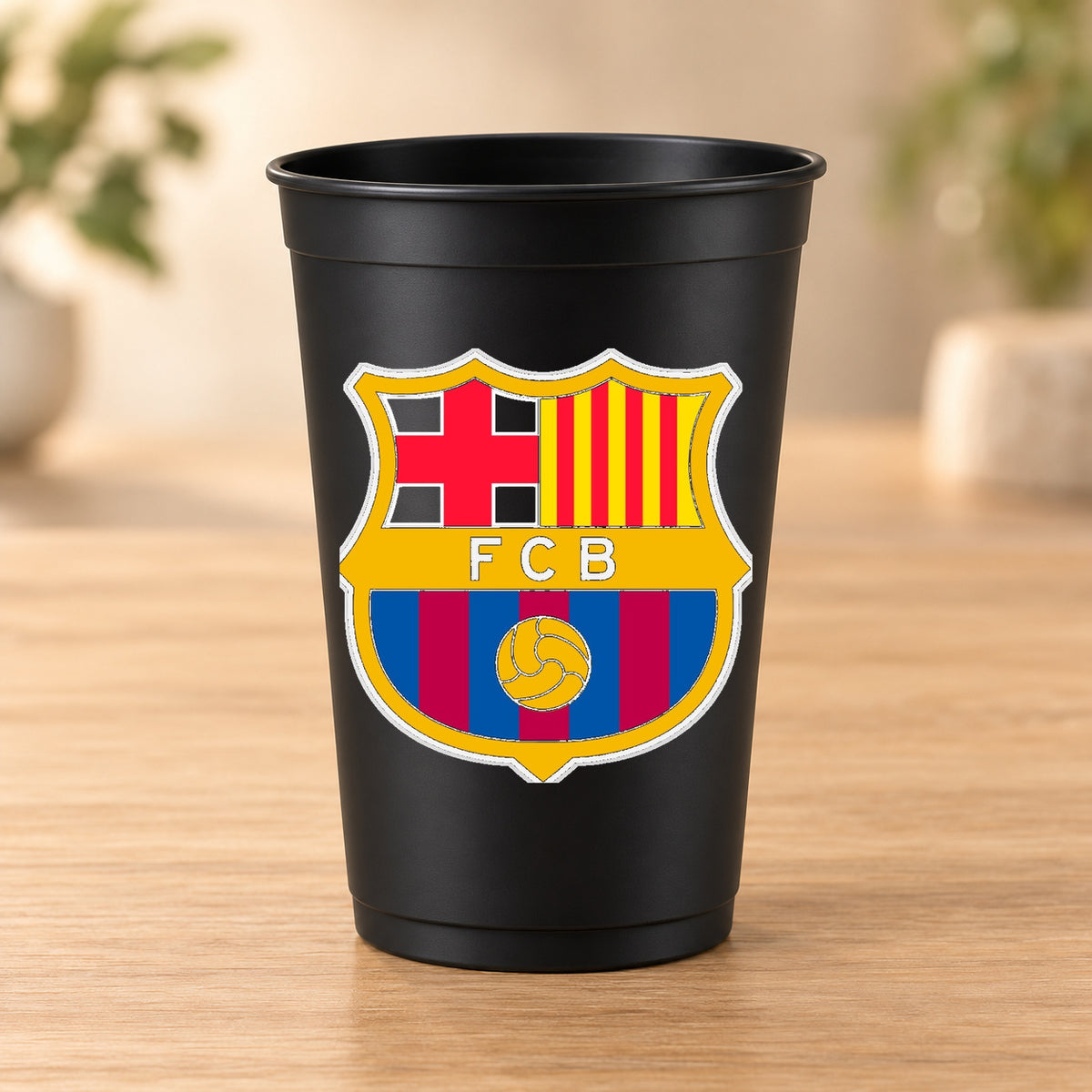 Gobelet noir Football - FC Barcelone