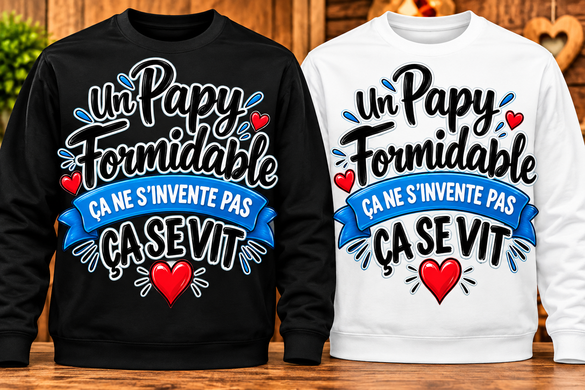 Sweat Papy formidable – Ça ne s’invente pas, ça se vit