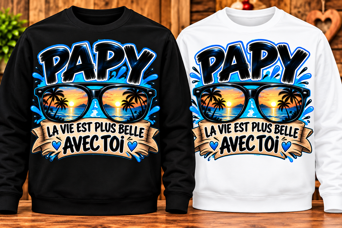 Sweat Papy – La vie est plus belle avec toi