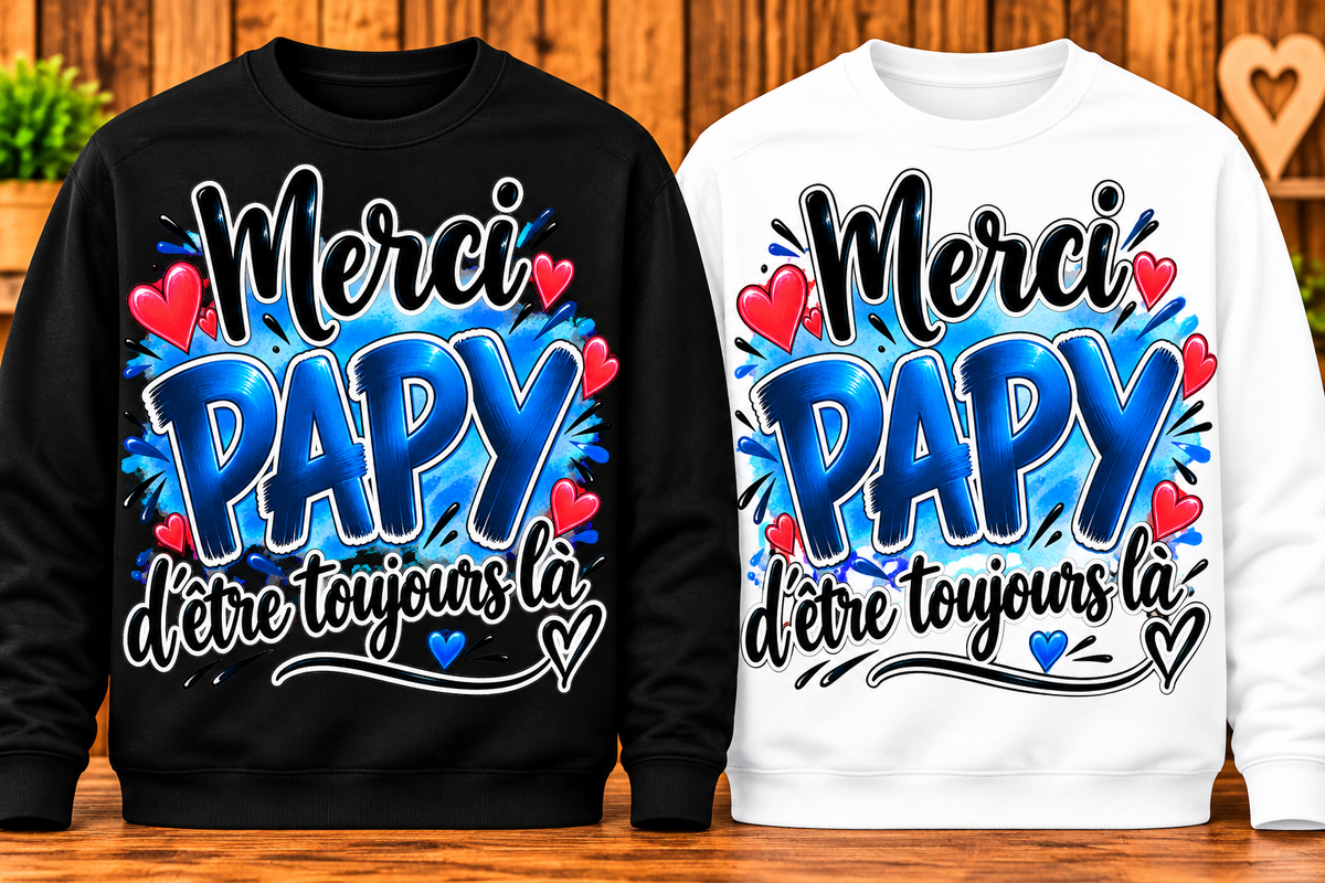 Sweat Merci Papy – D’être toujours là