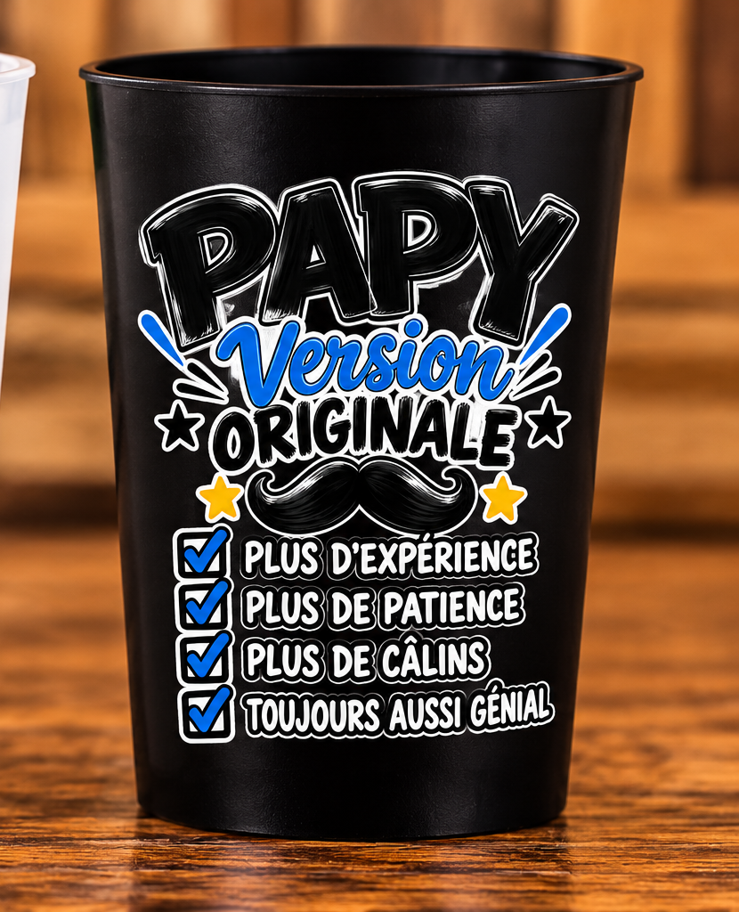 Gobelet Papy – Version originale – Noir