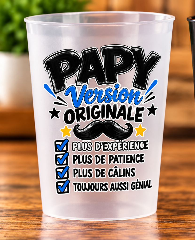 Gobelet Papy – Version originale – Transparent