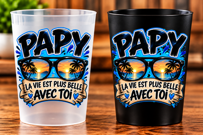 Gobelet Papy – La vie est plus belle avec toi