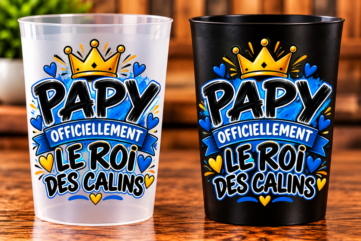 Gobelet Papy – Officiellement le roi des câlins