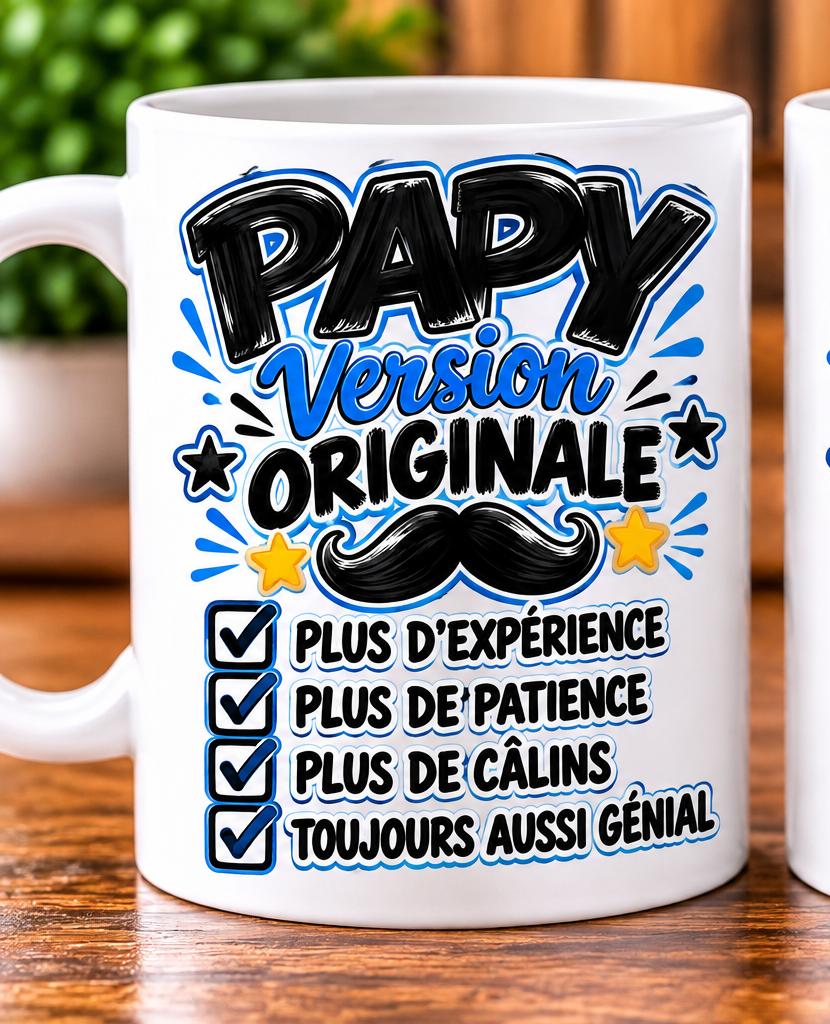 Mug Papy – Version originale – Blanc