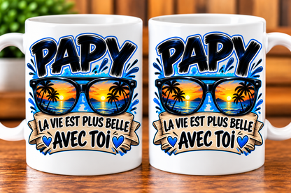 Mug Papy – La vie est plus belle avec toi