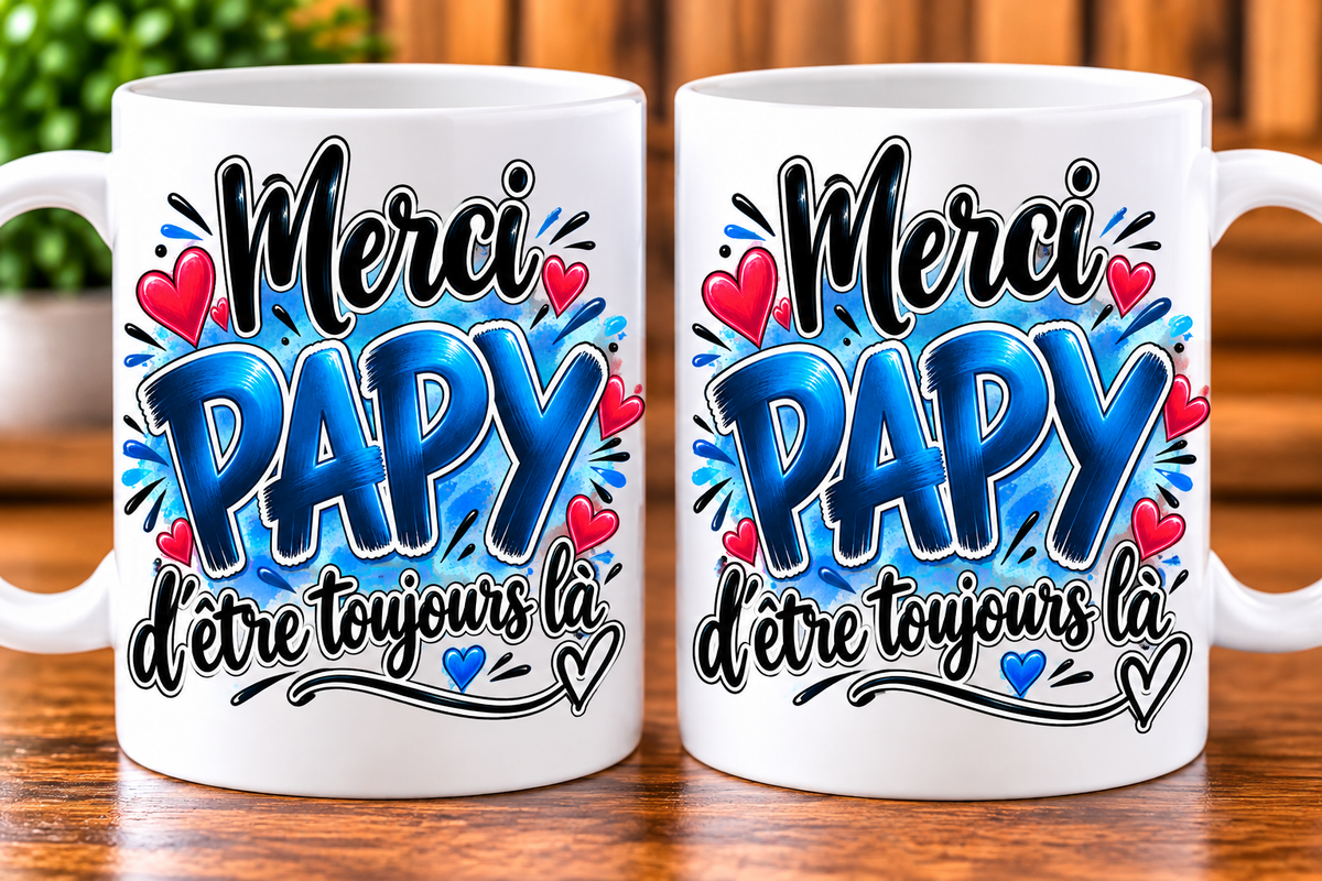 Mug Merci Papy – D’être toujours là