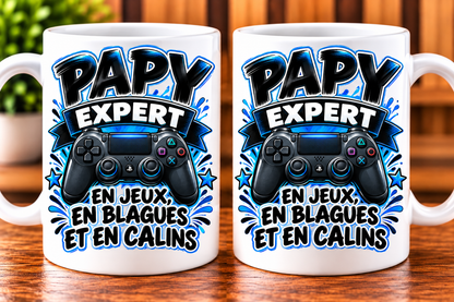Mug Papy expert – En jeux, en blagues et en câlins