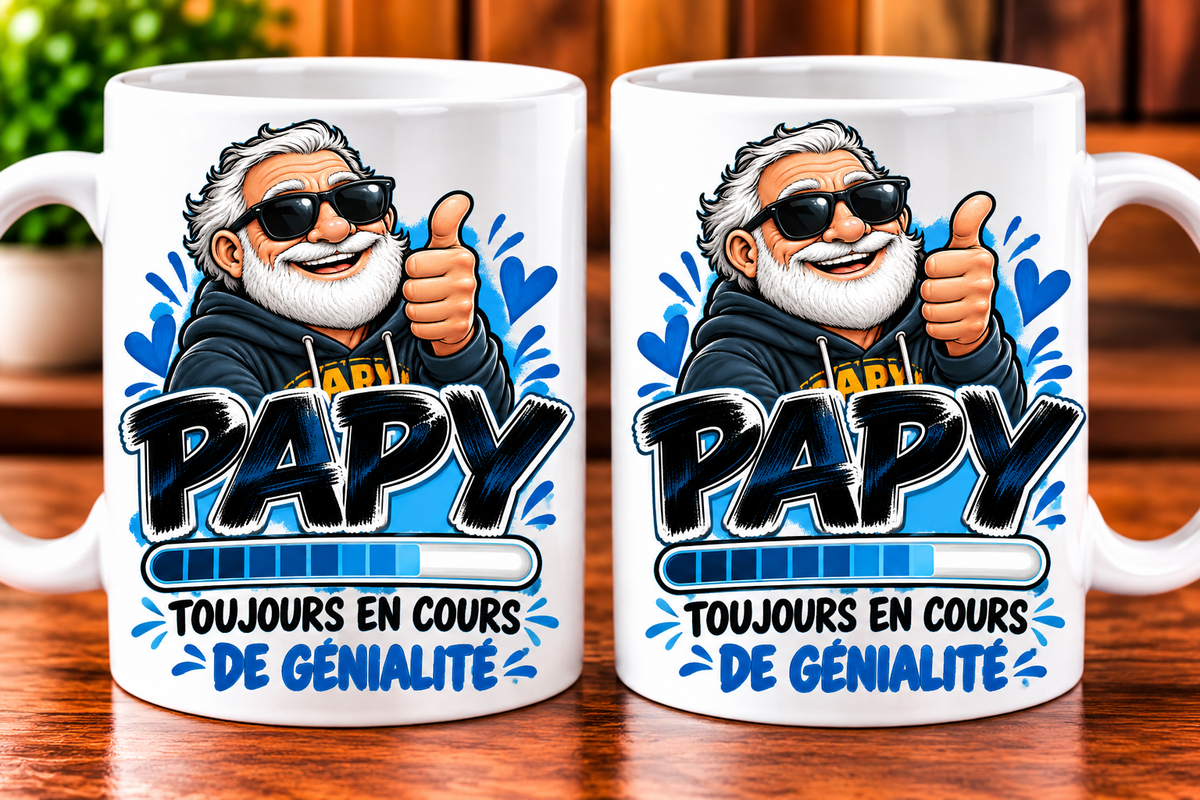 Mug Papy – Toujours en cours de génialité