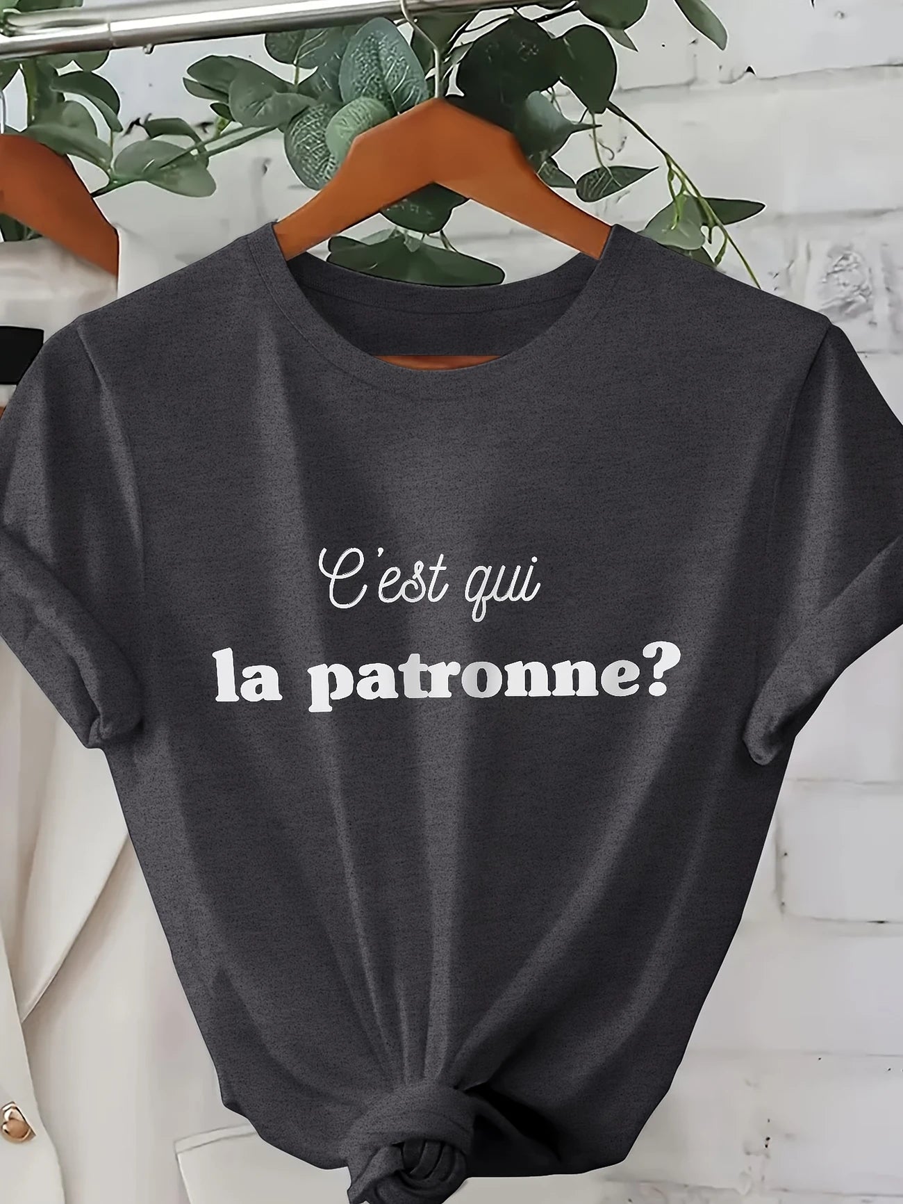 👕 Tee-shirt « C’est qui la patronne ? »