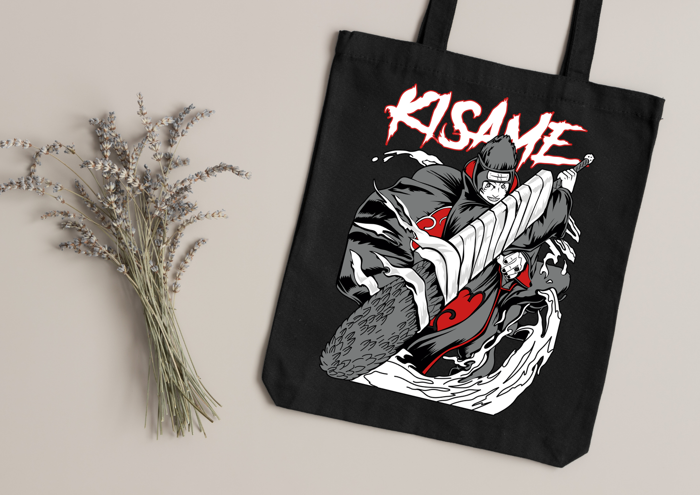 Tote Bag Anime – 104 modèles au choix – Noir