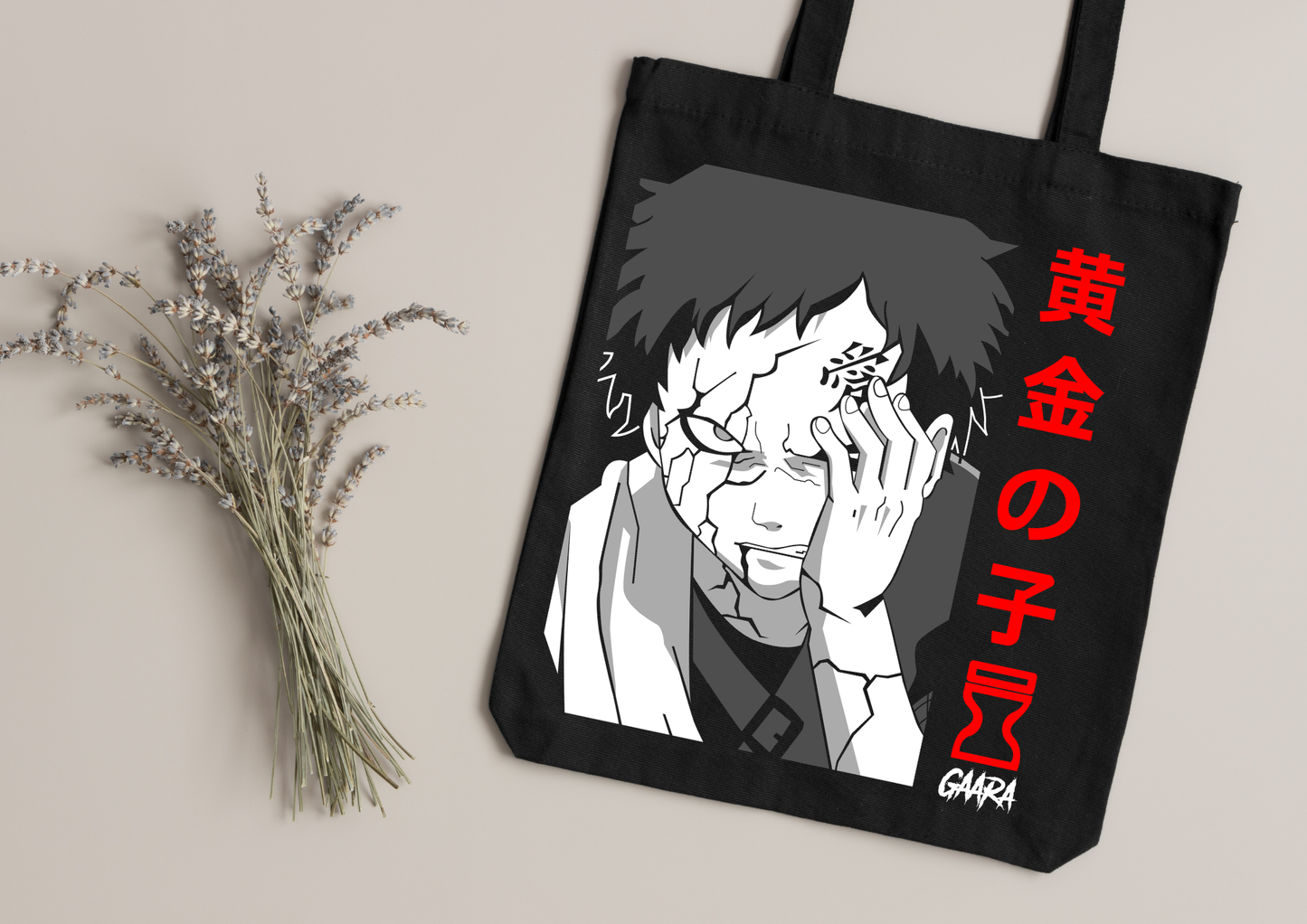Tote Bag Anime – 104 modèles au choix – Noir