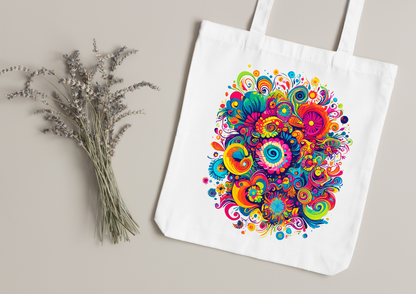 Tote Bag Psychedelic Designs – 100 modèles au choix – Noir ou Blanc