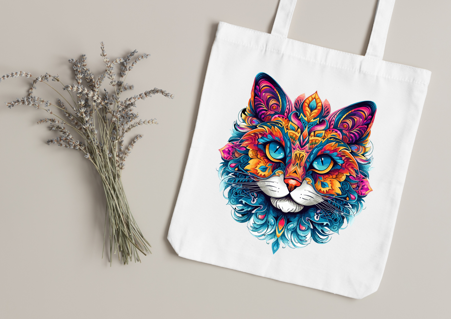 Tote Bag Psychedelic Designs – 100 modèles au choix – Noir ou Blanc